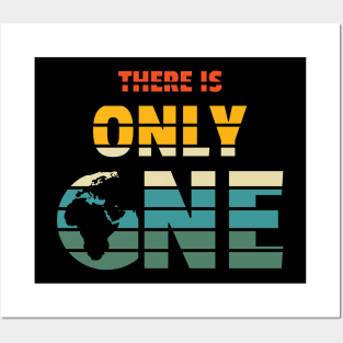 There is Only One Planet (retro colors) Posters and Art